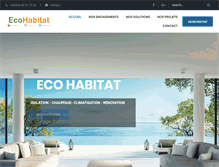 Tablet Screenshot of france-ecohabitat.com
